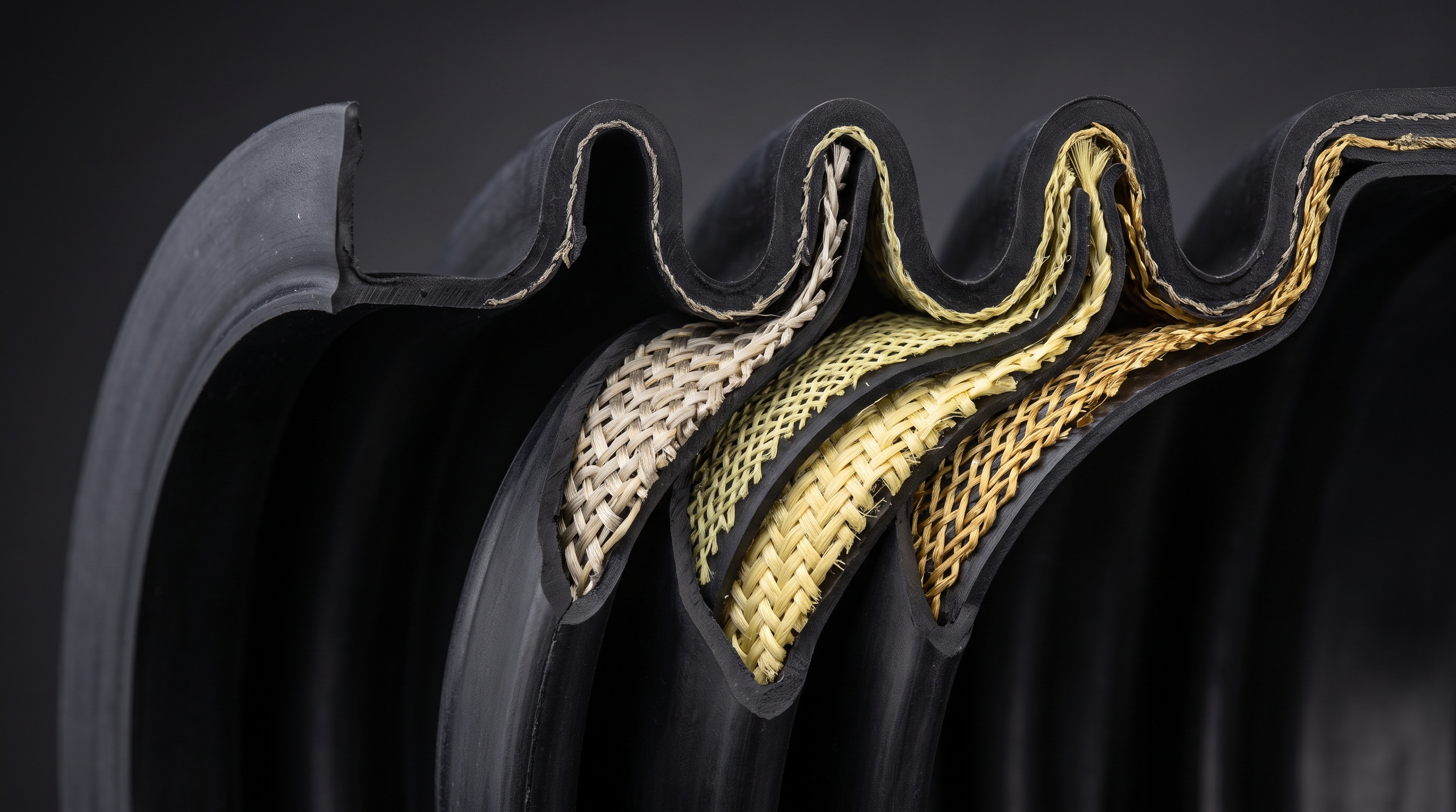 Refuerzo del fuelle: nylon, aramida y kevlar — qué cambia en resistencia y vida útil